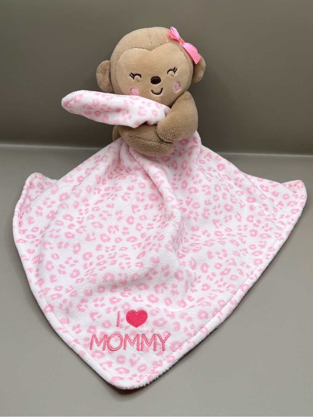 Carters Child Of Mine I Love Mommy Monkey Lovey Plush Stuffed Animal